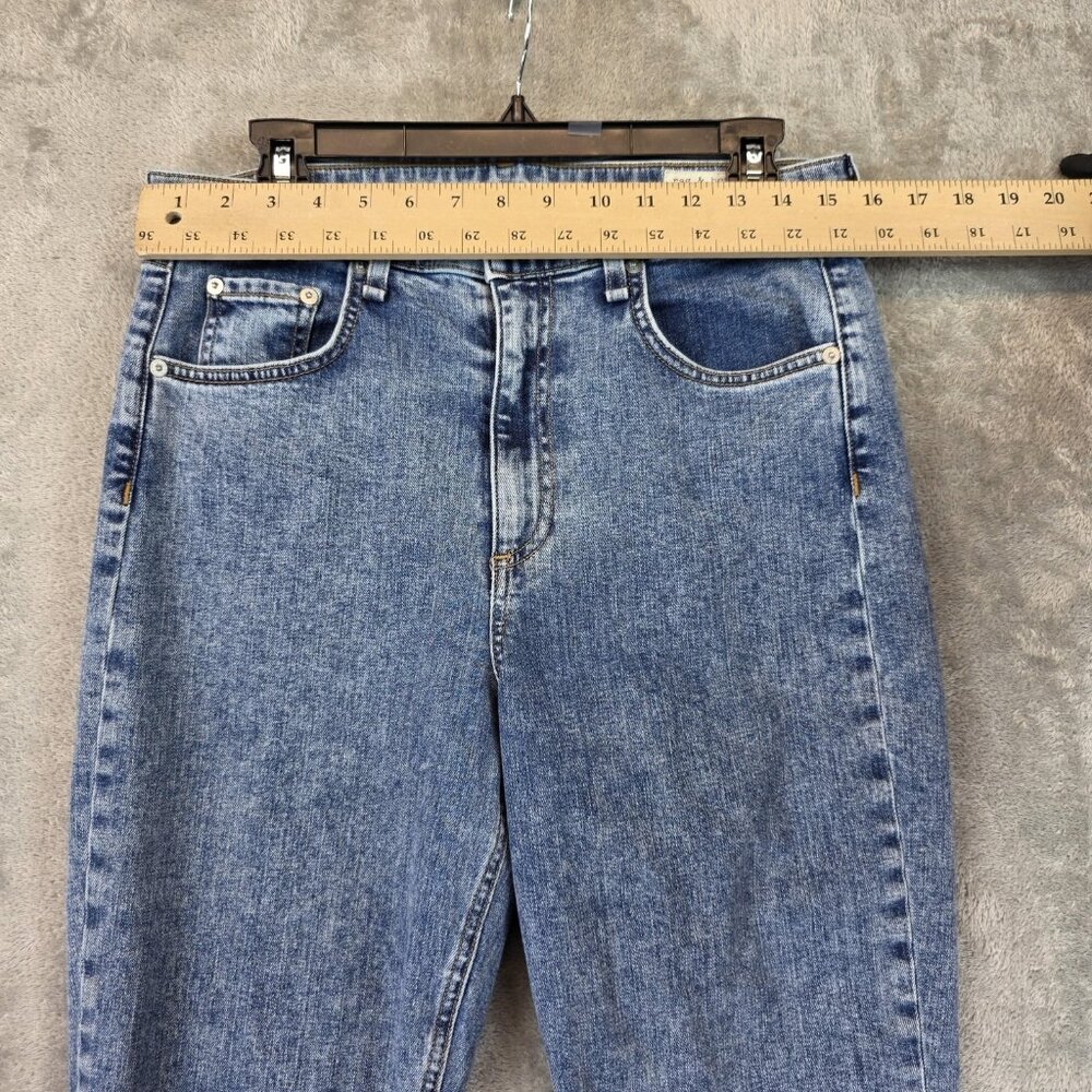rag & bone Jeans Womens 30 Blue Nina High-Rise Ankle Cigarette Raw Hem Made USA - Picture 2 of 14